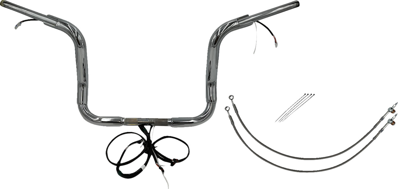 Fat Baggers Inc. 1 1/2" Wired Round Top Handlebar Kit For Harley Touring 2014-2015