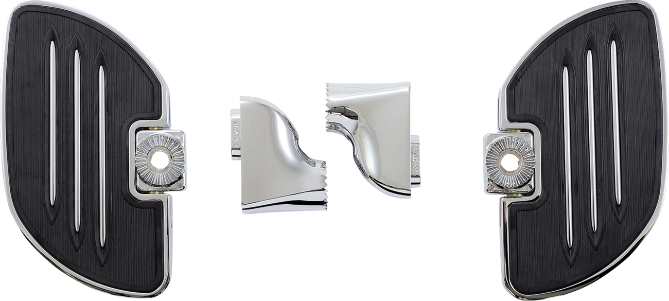 Show chrome Passenger Floorboards - Black - Spyder RT Can-Am
