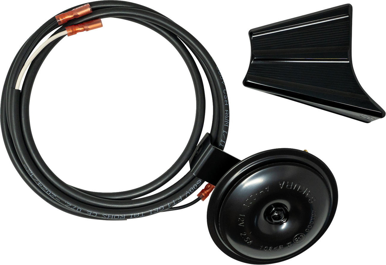 Kodlin usa Horn Relocation Kit - Gloss Black Harley Davidson