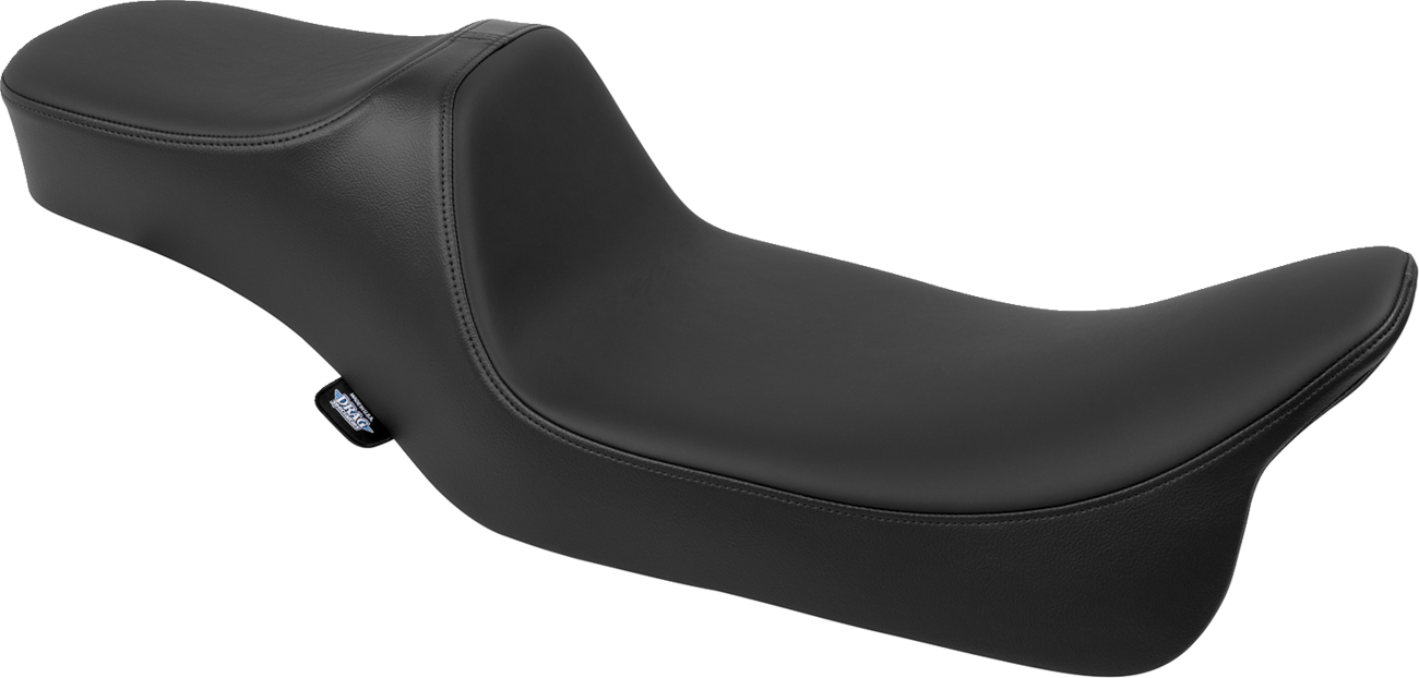 Drag specialties seats Predator III Seat - Extended Reach - Smooth - Black Solar Leather - FLH/FLT '08-'24 Harley Davidson