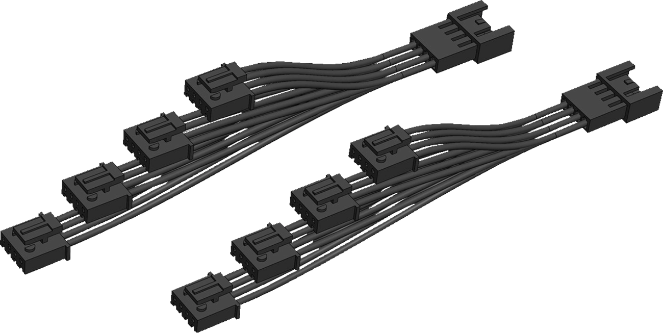 Ciro Rear End 4 Pin Lighting Y Splitter For Harley Davidson 2014-2021