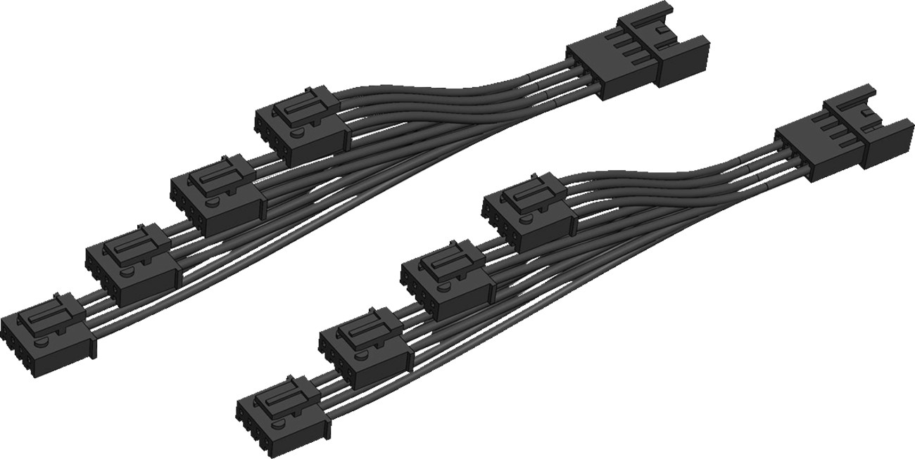 Ciro Rear End 4 Pin Lighting Y Splitter For Harley Davidson 2014-2021