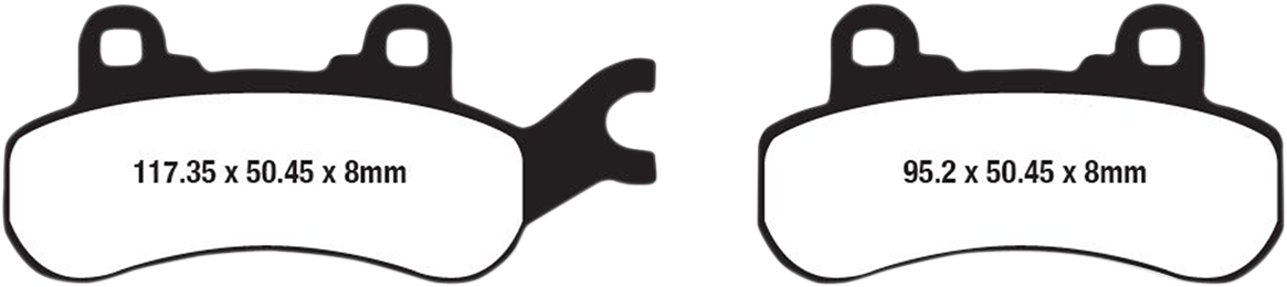 Long-Life Sintered "R" Brake Pads