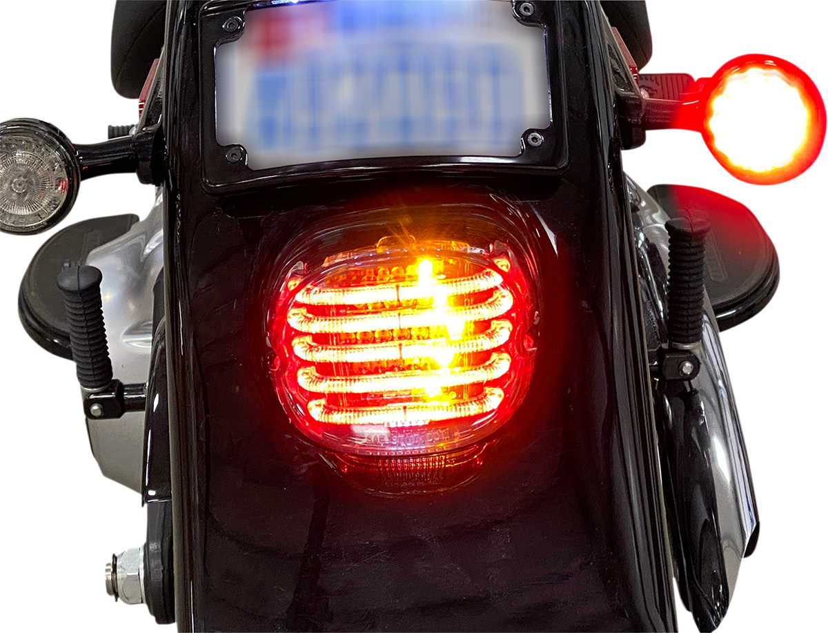 Custom Dynamics LED Taillight & Integrated Turn Signals 99-17 Harley Softail