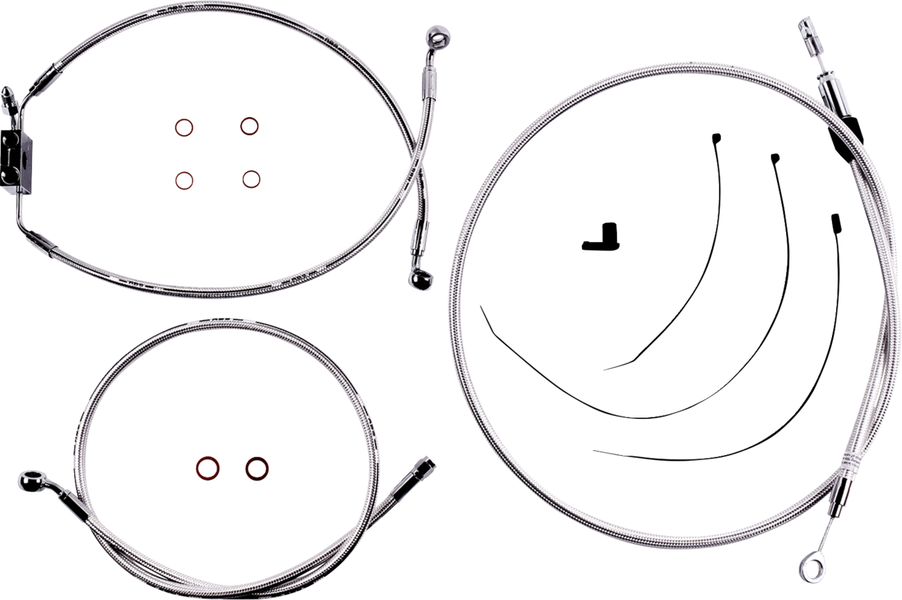 Magnum shielding Sterling Chromite II® Designer Handlebar Installation Kit - 10" - FXLR/FXFB/S Harley Davidson