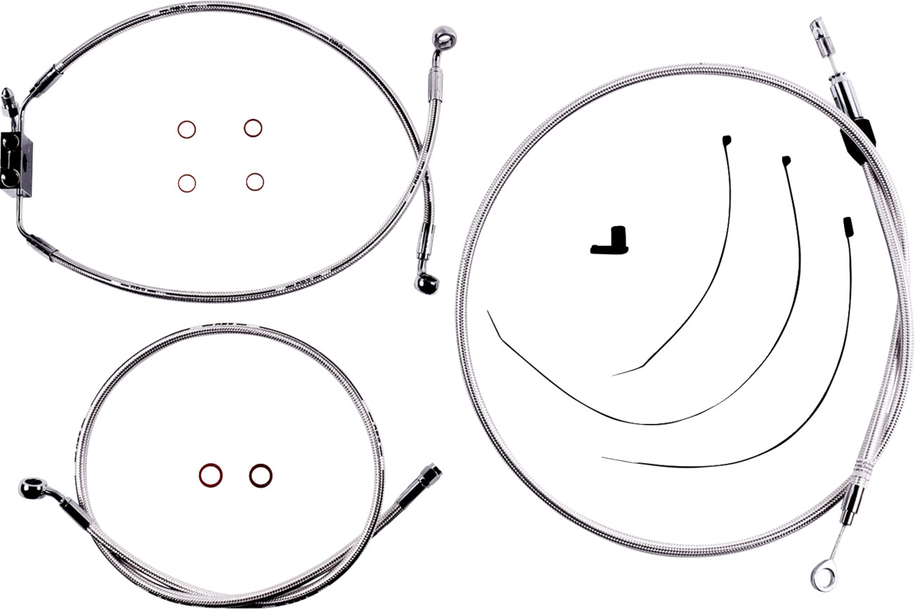 Magnum shielding Sterling Chromite II® Designer Handlebar Installation Kit - 10" - FXLR/FXFB/S Harley Davidson