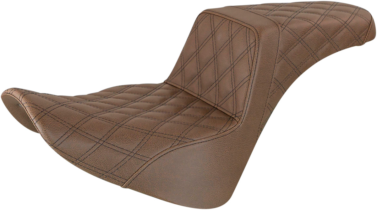 SADDLEMEN Step-Up Seat — Full Lattice Stitch