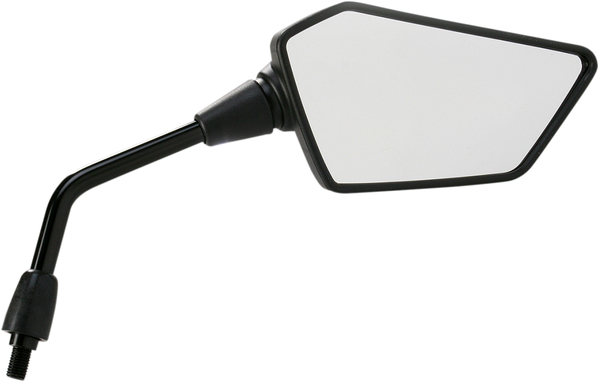 Emgo Mirror - Side View - Polygon - Black - Right 2009-2010 Kawasaki KLX250SF