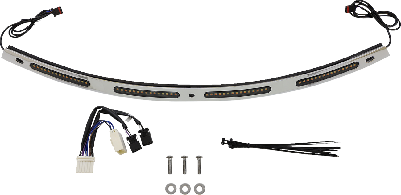 Custom Dynamics Dual Function LED Windshield Trim for Harley Electra Glide 1996-2005