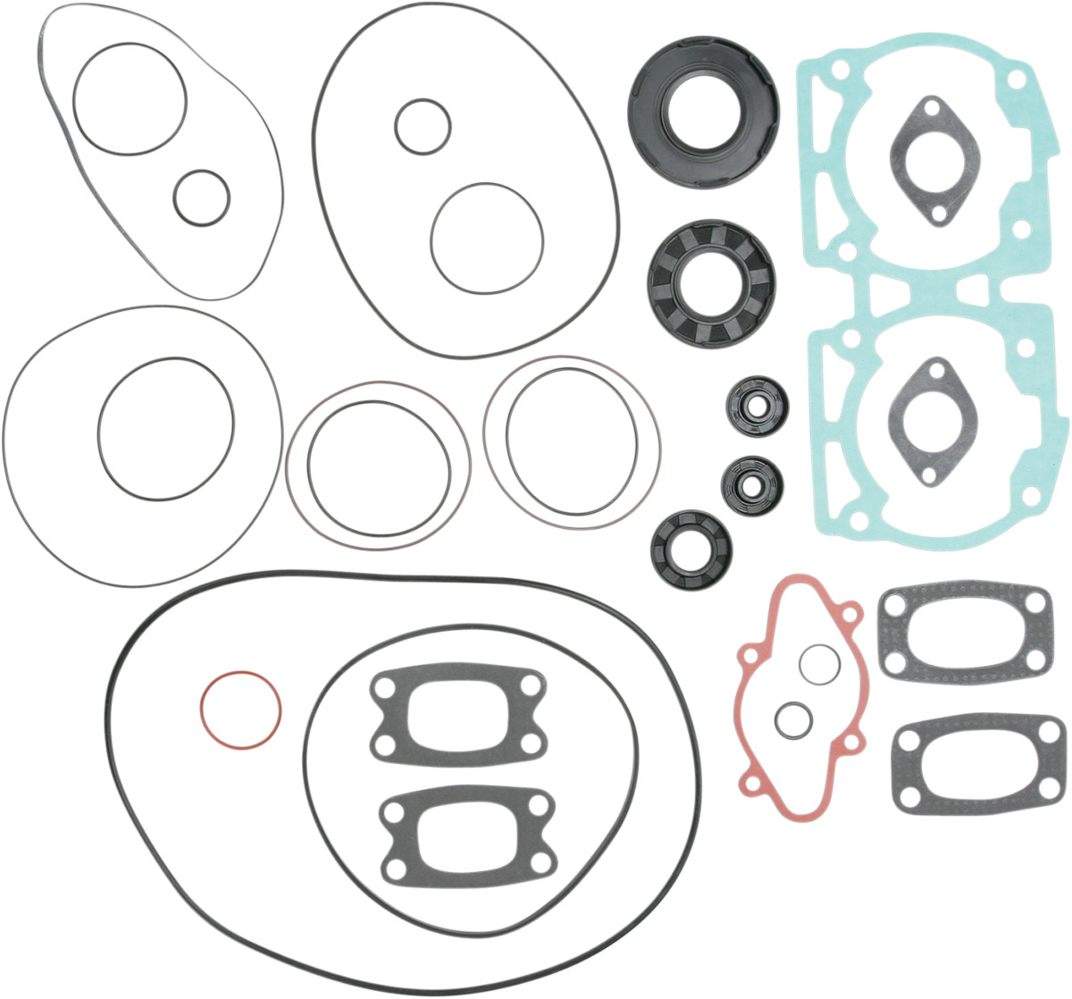 Vertex Complete Engine Gasket Kit with Oil Seals Snowmobile 1993-1996 Ski-Doo Formula Grand Touring, 1995-1996 Ski-Doo Grand Touring 580, 1994-1996 Ski-Doo Grand Touring 800 SE