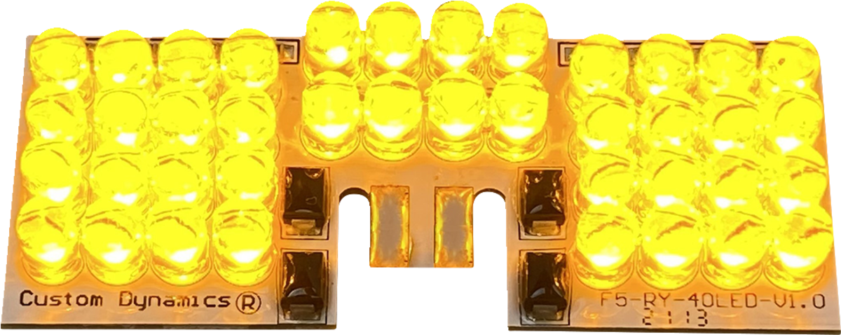 Custom Dynamics LED Fender Tip Boards For Harley