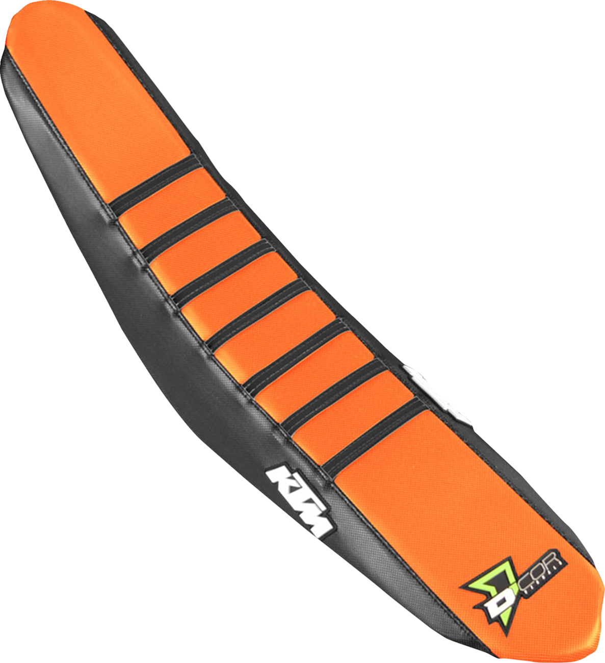 D'cor visuals Seat Cover - Black/Orange - SX/F '18-'22 KTM