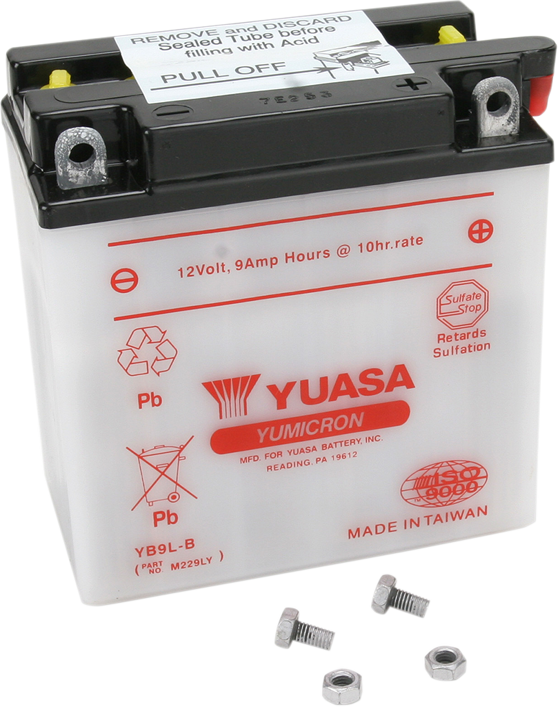 Yuasa Battery - YB9L-B Kawasaki/Honda