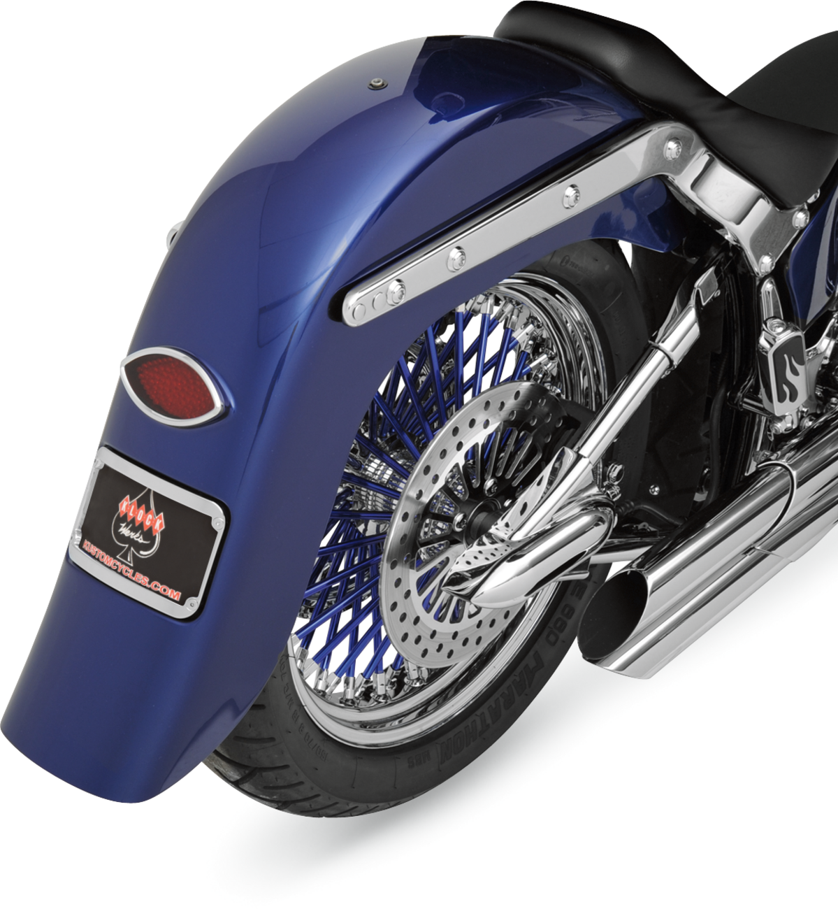 Klock Werks 7.125" Wide 4" Stretched Undrilled Rear Fender