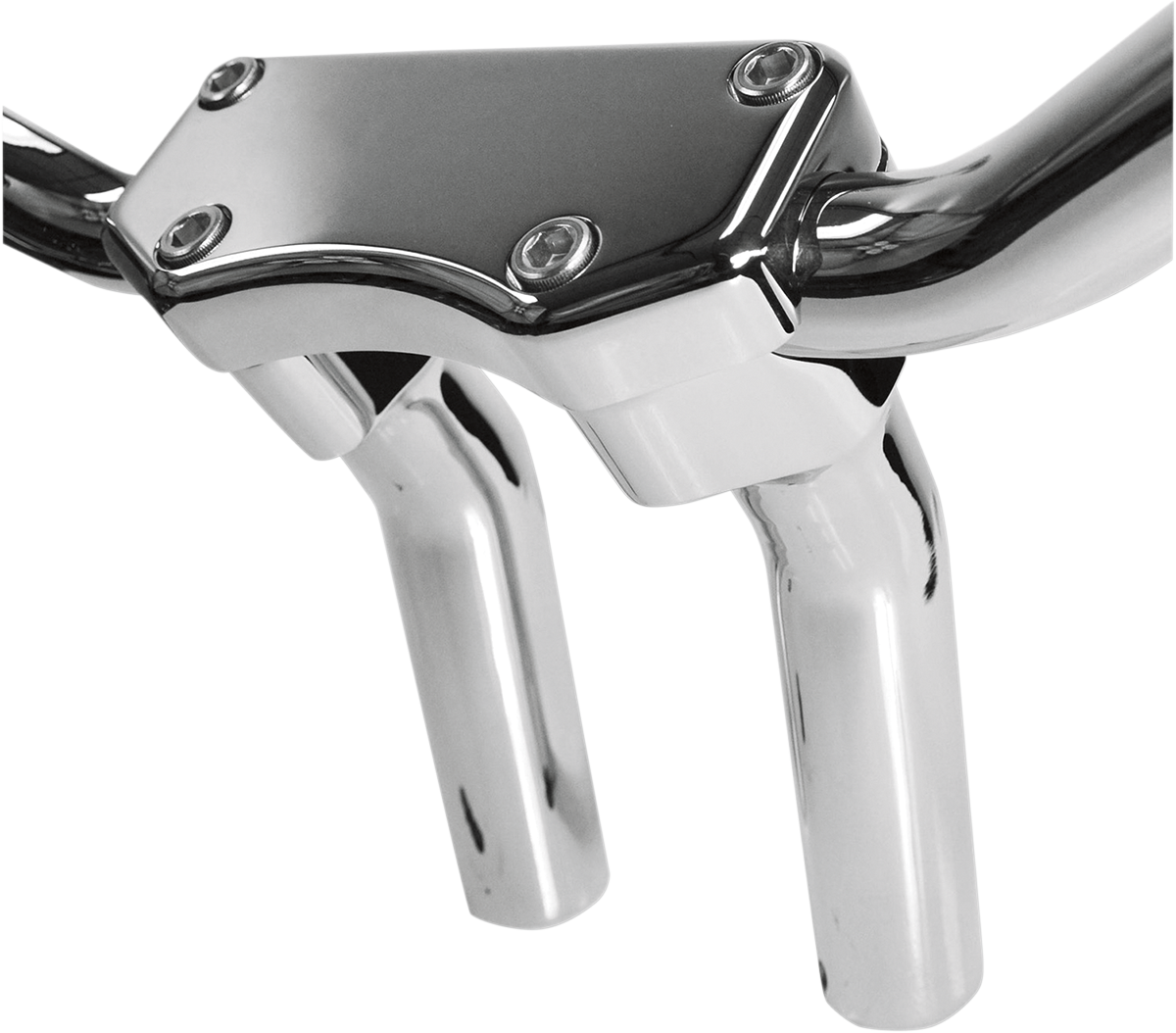 Drag specialties Handlebar Riser & Top Clamp Kit - 5-1/2" - Buffalo - Chrome