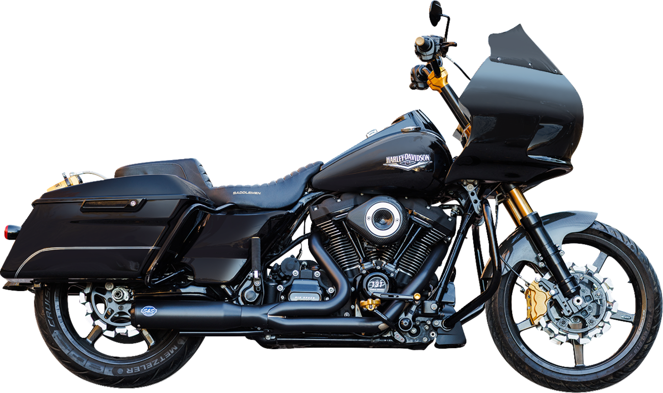 S&S Cycle 50-State Qualifier 2 Into 1 Stainless Exhaust For Harley Touring 2017-2025