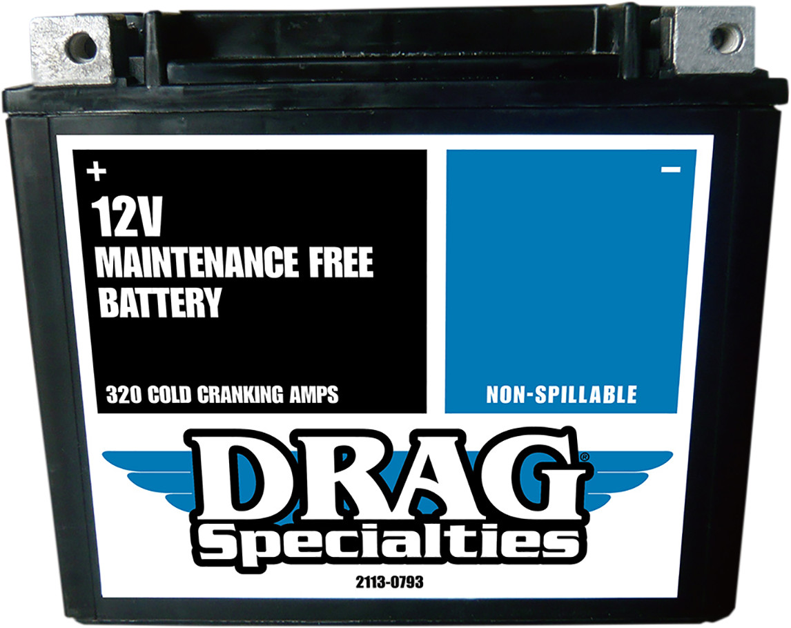 Drag Specialties Factory-Activated High-Performance AGM Maintenance-Free Battery