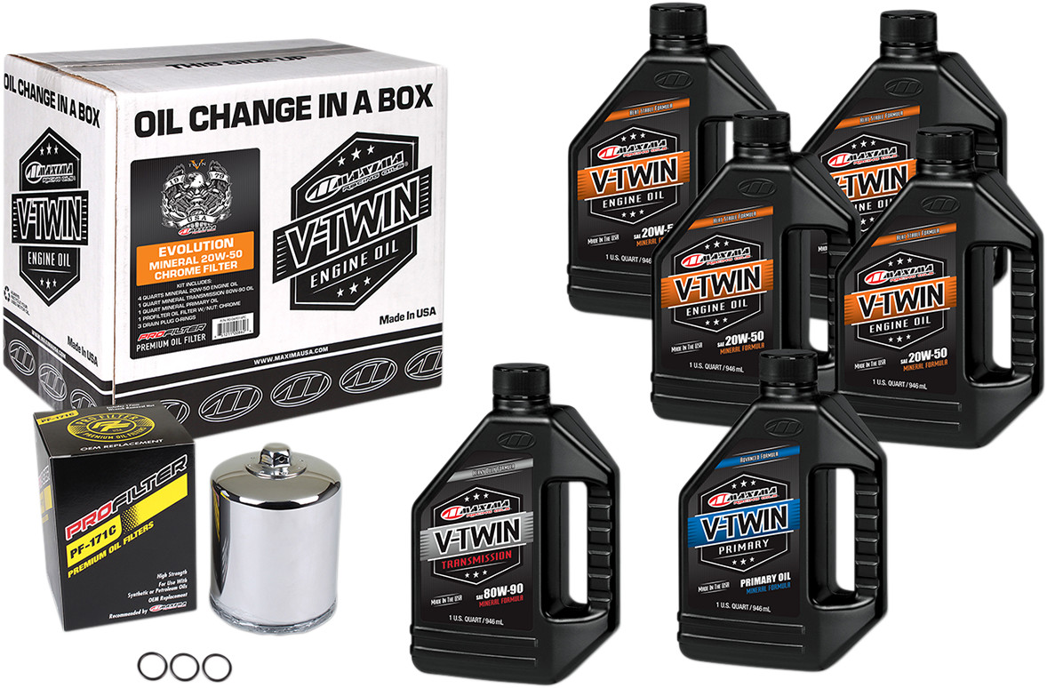 Maxima V-Twin Oil Change Kit
