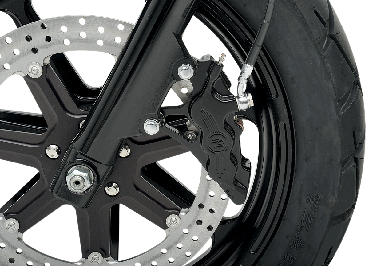 PERFORMANCE MACHINE (PM) Six-Piston Differential-Bore Front Caliper