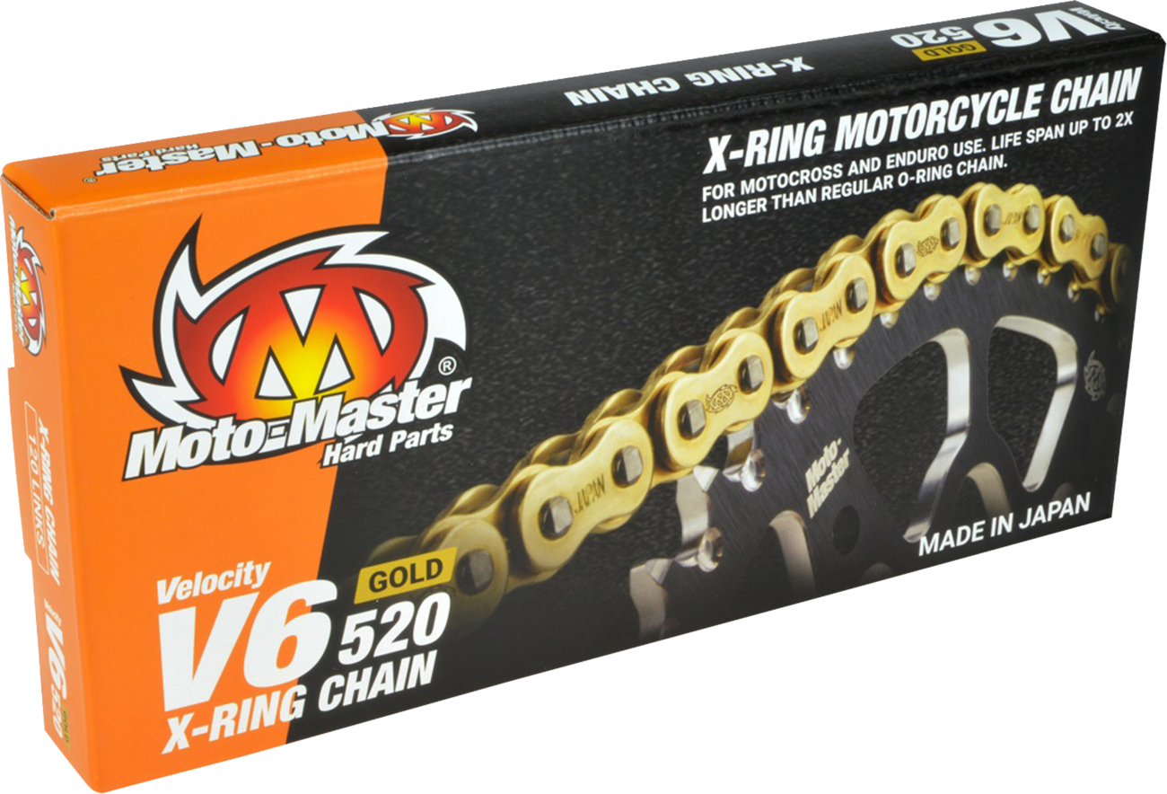 Moto-master V6 520 - Drive Chain - 120 Links - Gold