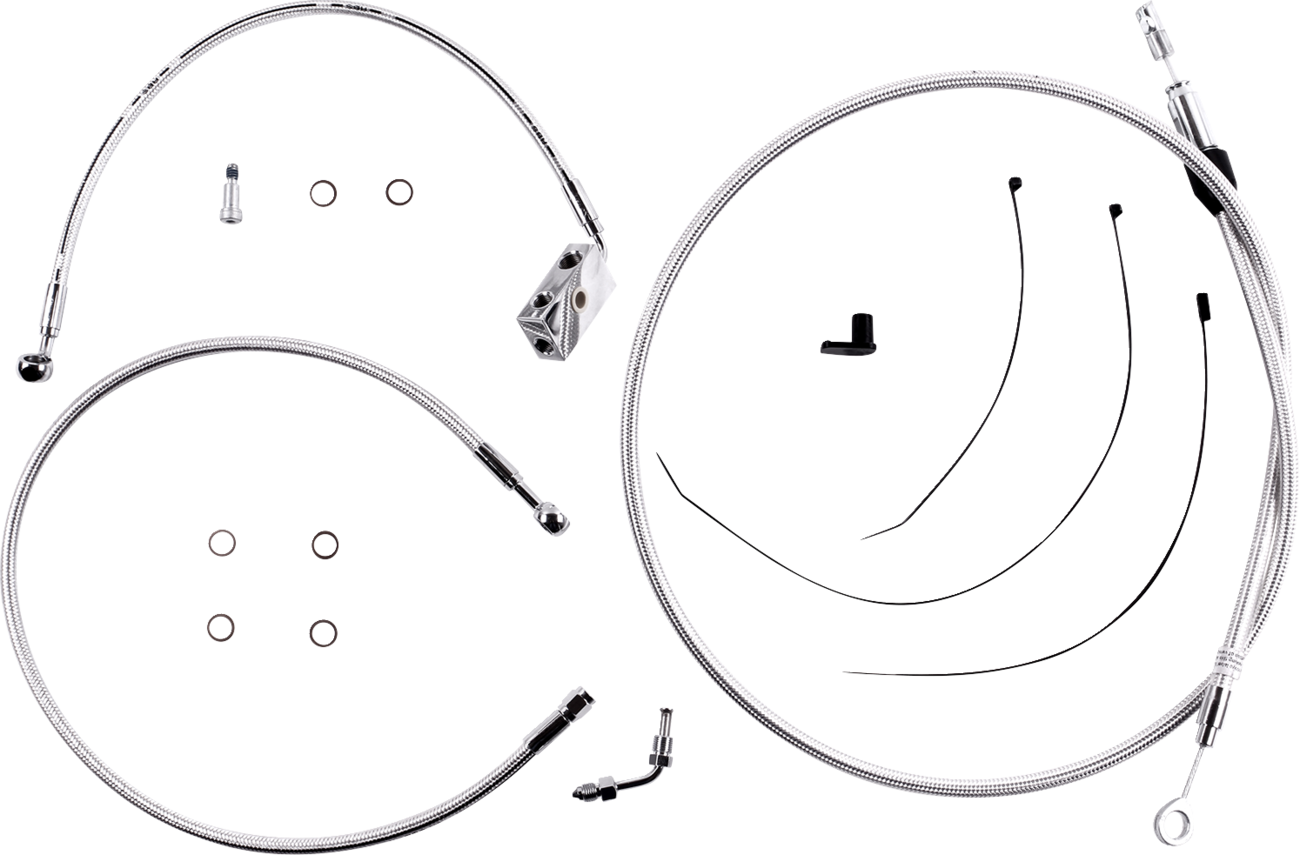 Magnum shielding Sterling Chromite II® Designer Handlebar Installation Kit - 6" - '18-'24 Softail Harley Davidson