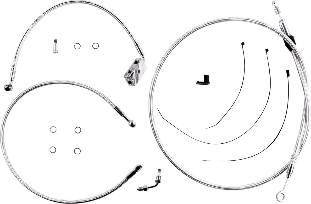 Magnum shielding Sterling Chromite II® Designer Handlebar Installation Kit - 6" - '18-'24 Softail Harley Davidson