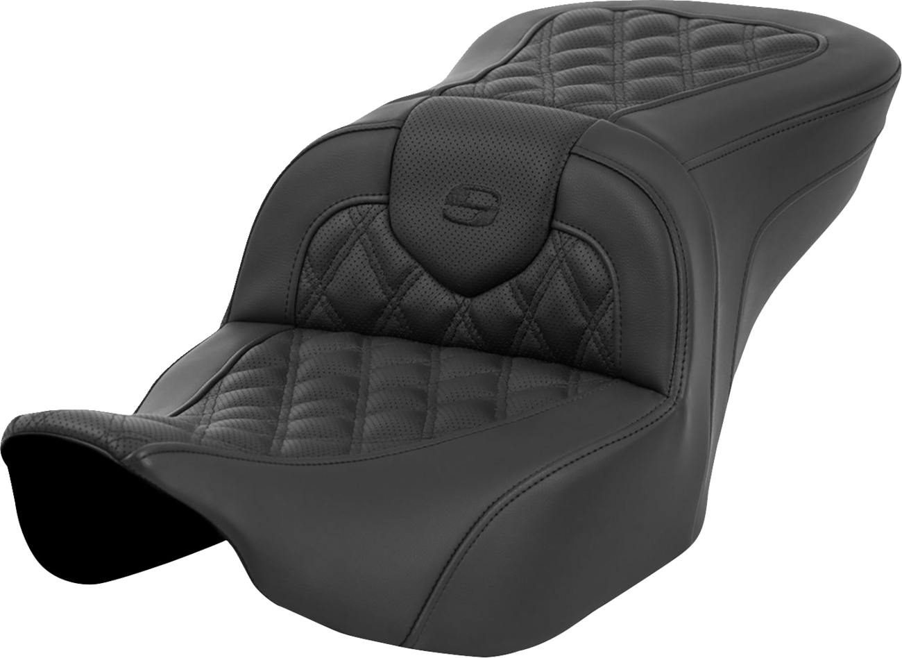 Saddlemen Roadsofa LS Lattice Stitch 2-Up Seat For Harley FLHX / FLTRX 2023-2025