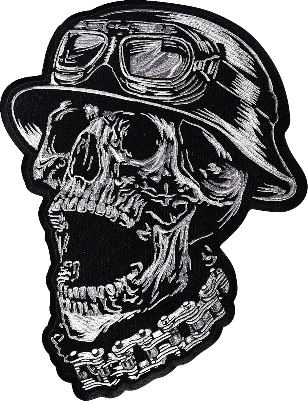LETHAL THREAT FTW Helmet Skull Embroidered Patch