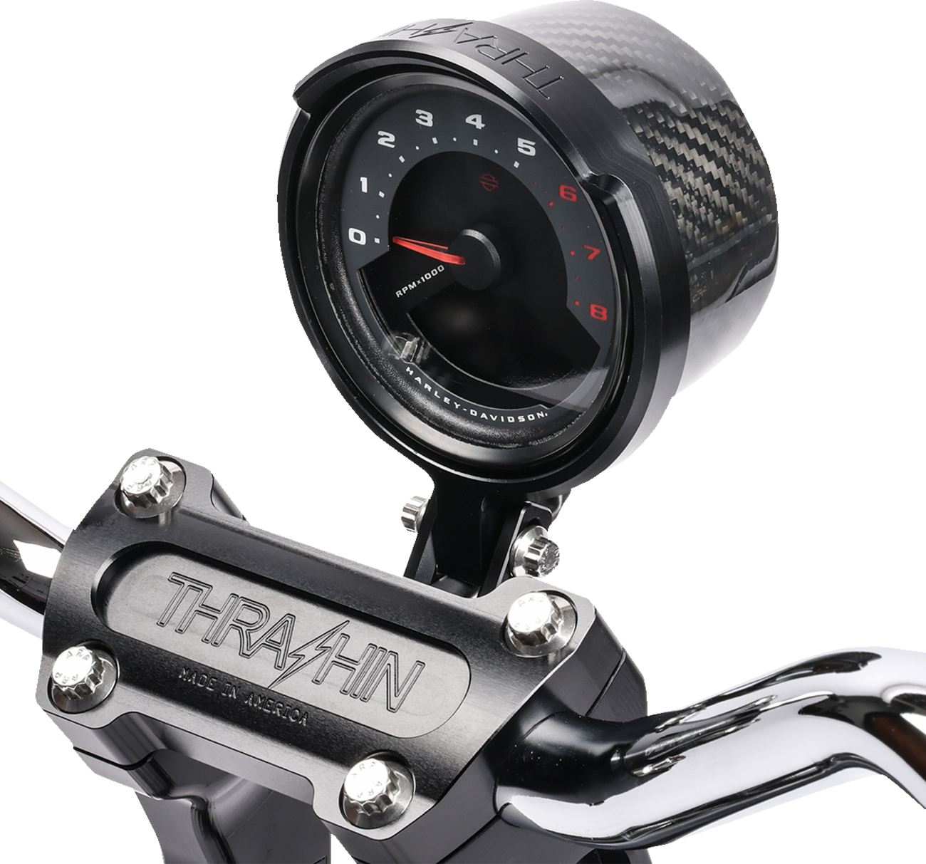 Thrashin Supply Gauge Relocation Kit For Harley Softail FXLRS 2022-2025
