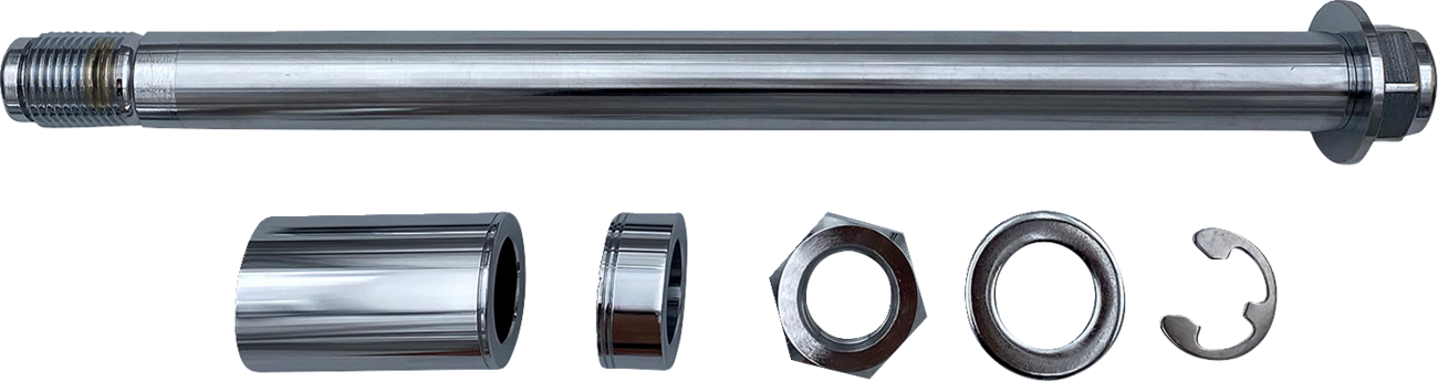 Drag specialties Axle Kit - Rear - Chrome - '18-'25 Softail Harley Davidson