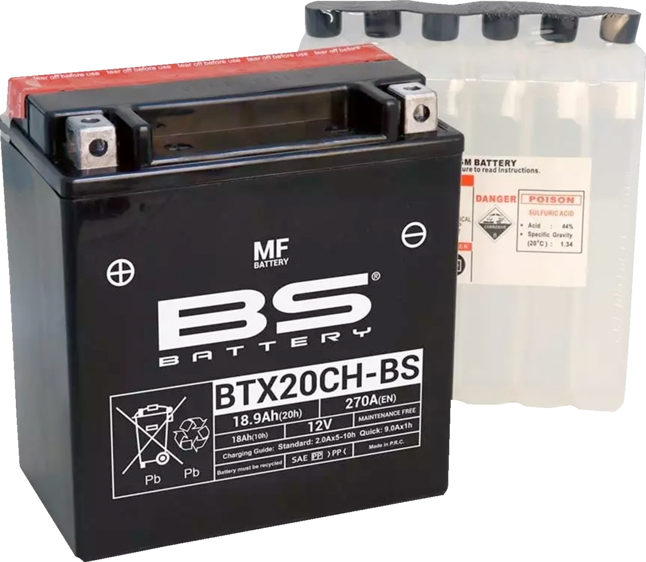 Bs battery Battery - BTX20CH-BS (YTX) Moto Guzzi/Suzuki/Triumph