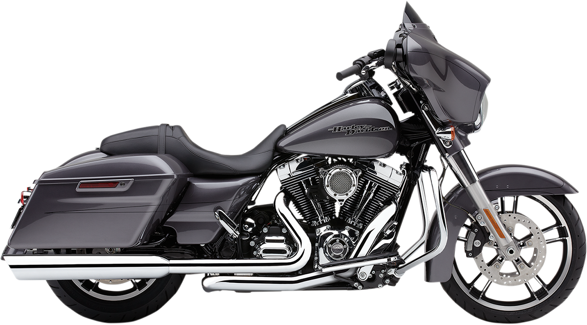 Cobra 909 4" Mufflers - Chrome - '95-'16 Bagger Harley Davidson