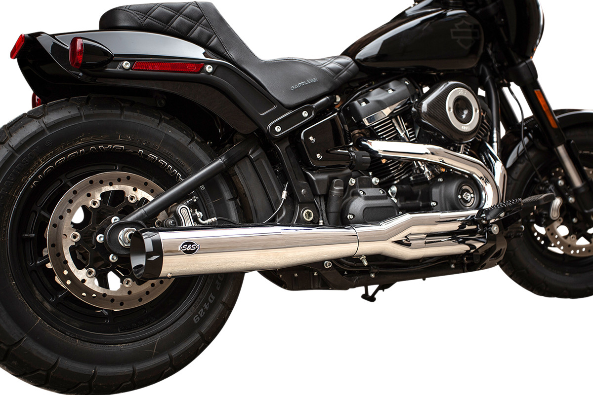 S&S Cycle Superstreet 2-Into-1 Exhaust System For Harley Softail 2018-2024