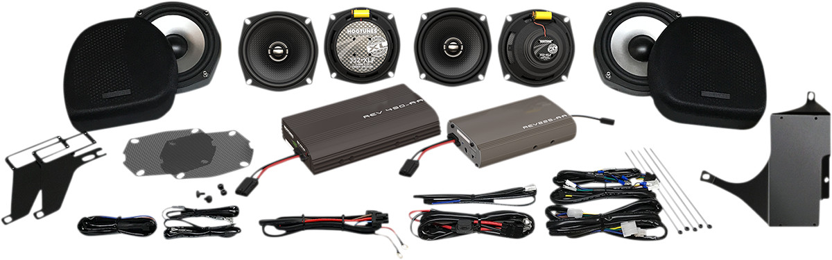 Hogtunes 425-Watt Ultra 6 Pack Amp And Speaker Kit For Harley Touring 1998-2013