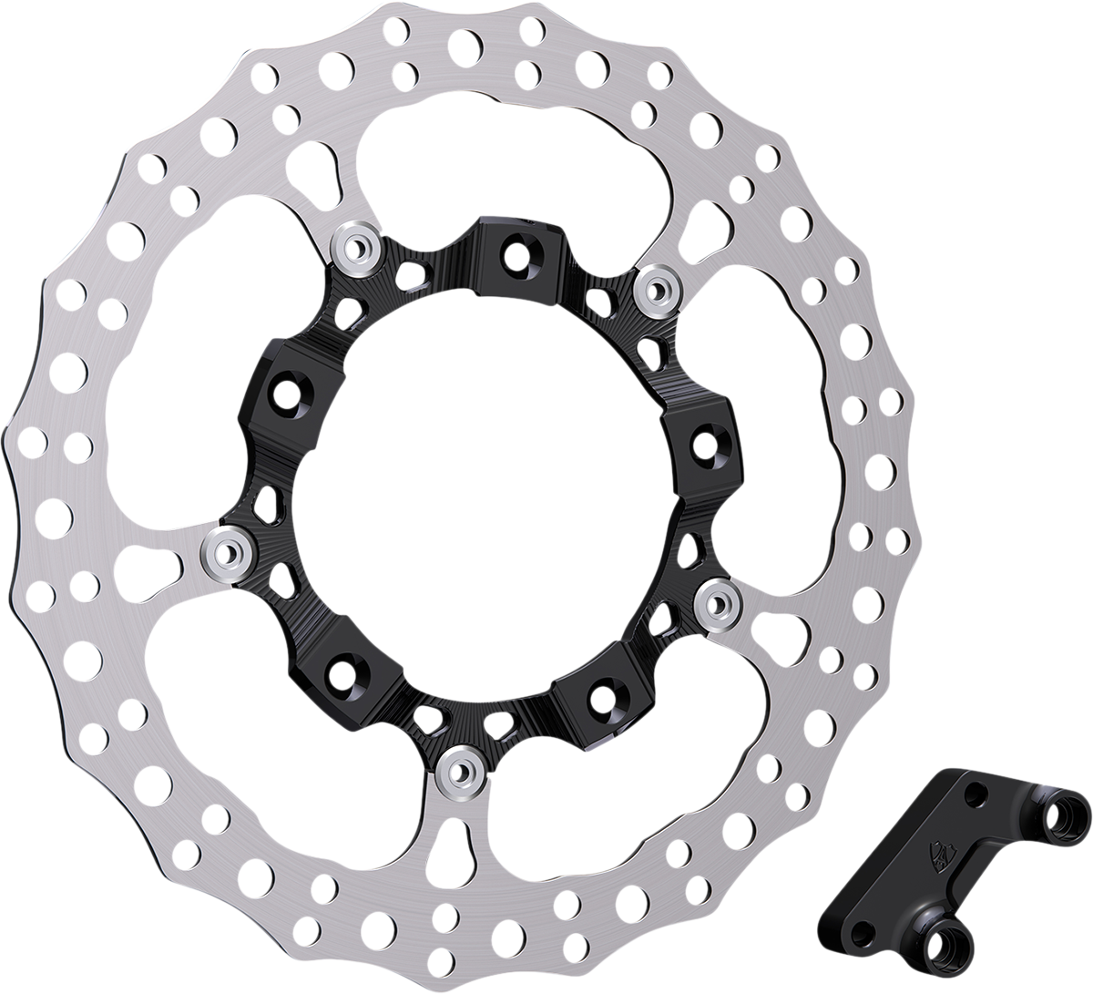 Arlen ness Big Brake 14" Full Floating Brake Rotor Kit Harley Davidson
