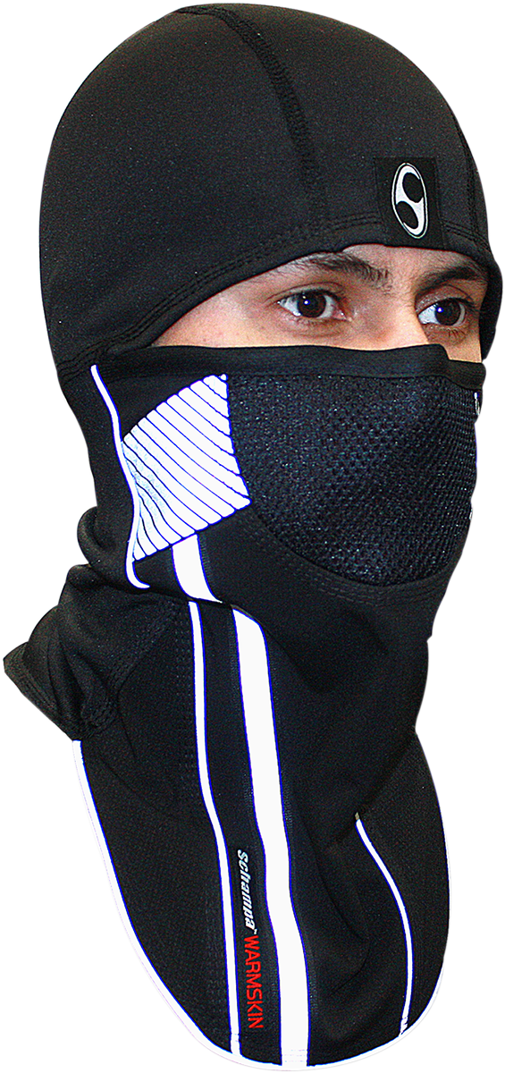 Schampa Dirt Skins Black White Textile Xtreme Fullface Motorcycle Balaclava Mask