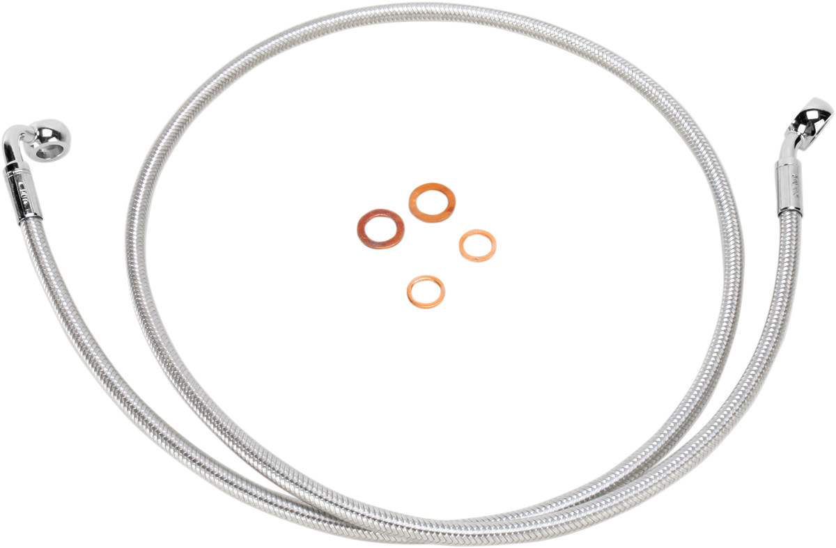 MAGNUM SHIELDING E-Z Align Braided Single Disc Front Brake Line