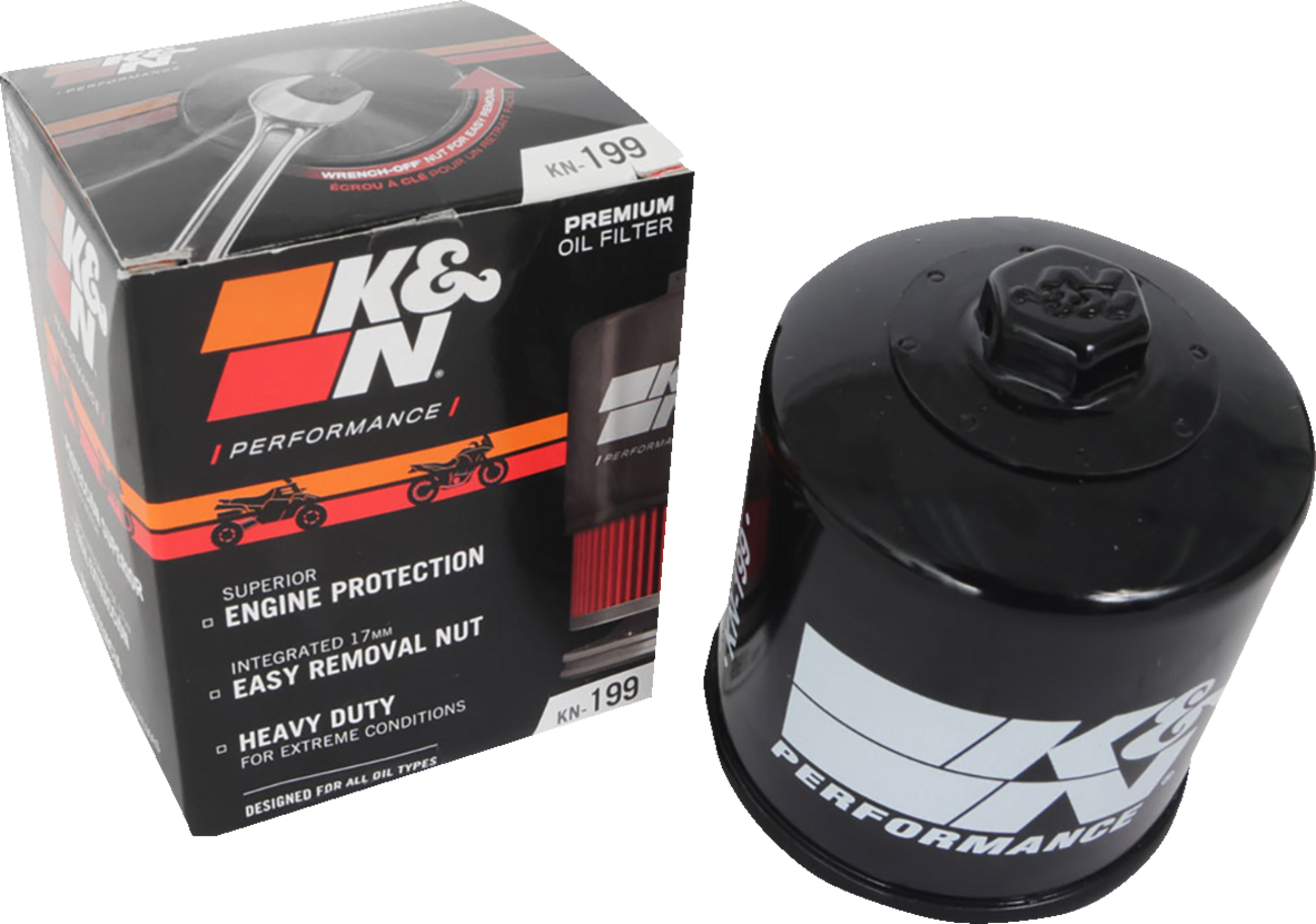 K & n Oil Filter - Black - Indian/Polaris