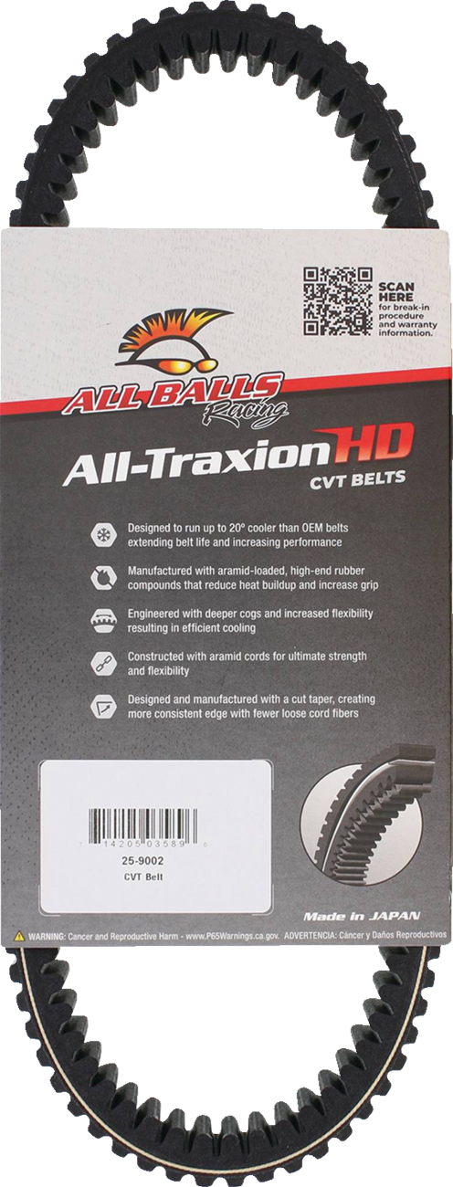 ALL BALLS All-Traxion HD CVT Belt