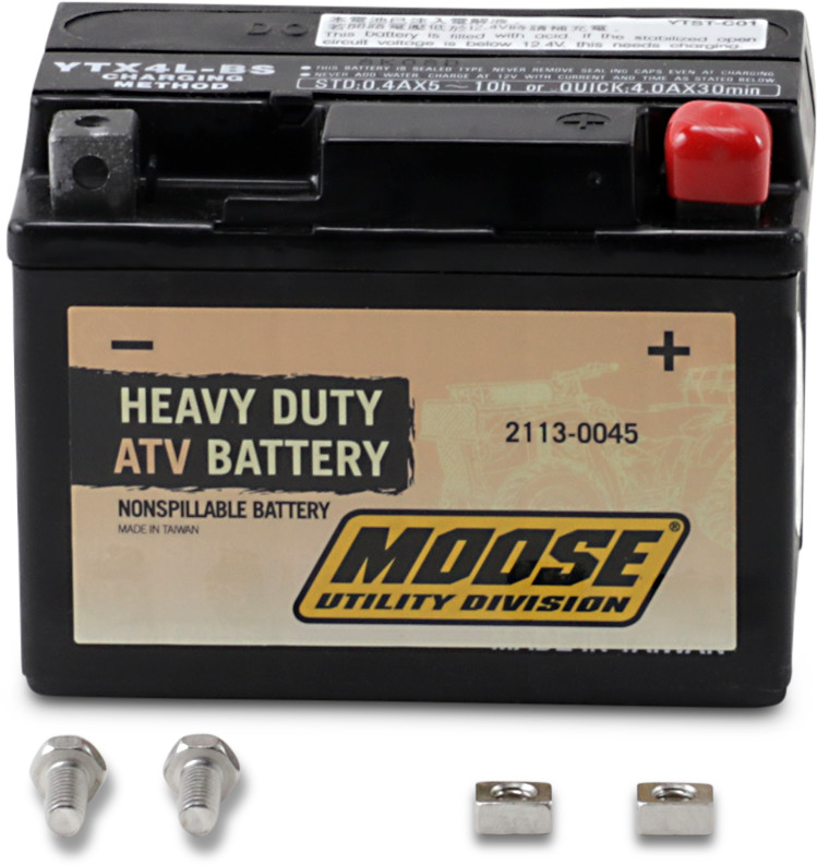 Moose Racing Factory-Activated AGM Maintenance-Free Battery
