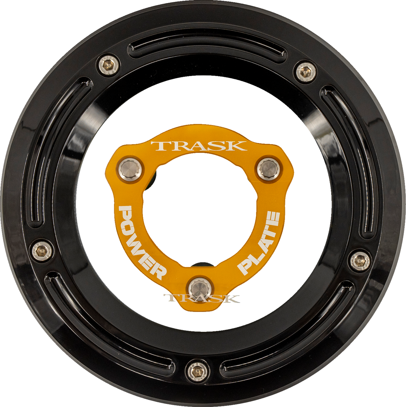 Trask Derby Cover with Power Plate - Black/Gold - Kit - '17-'25 Harley-Davidson Harley Davidson