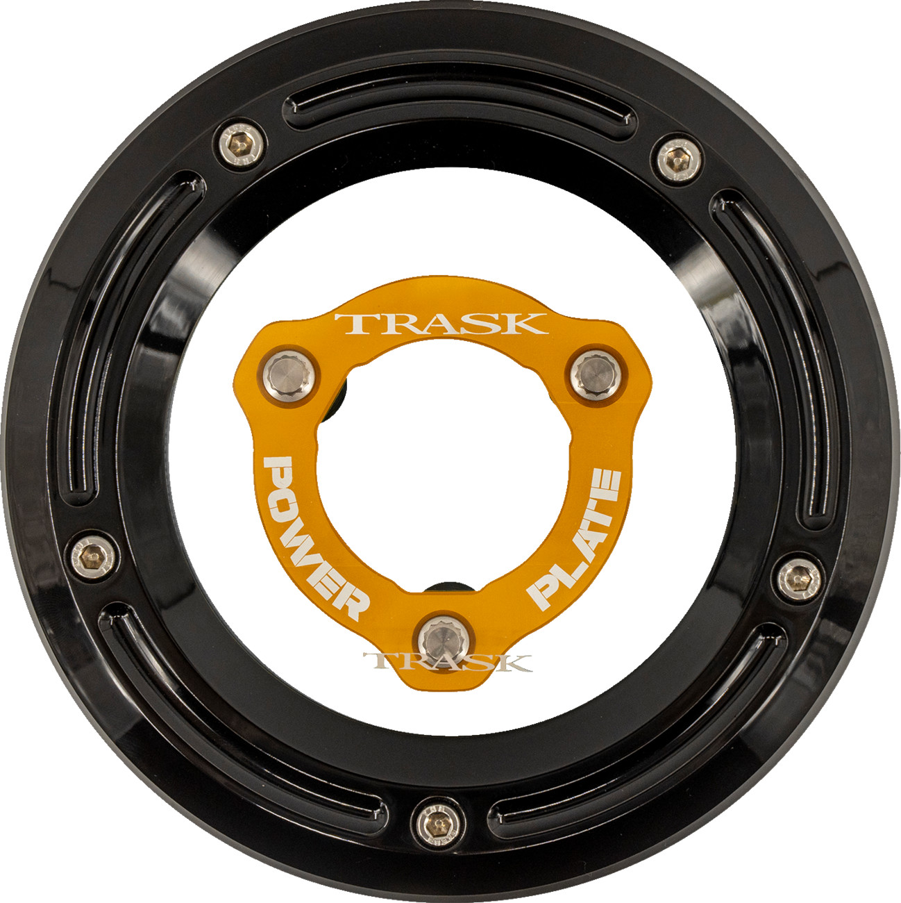 Trask Derby Cover with Power Plate - Black/Gold - Kit - '17-'25 Harley-Davidson Harley Davidson