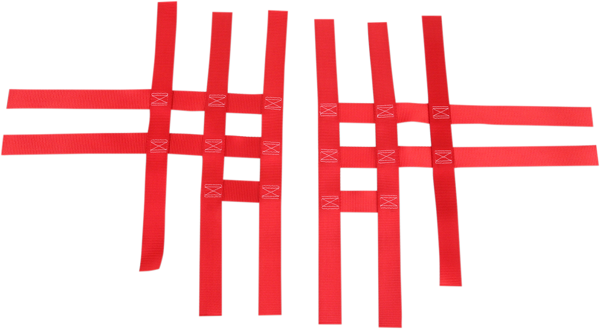 Motorsport products Nerf Bar Net - Red - Yamaha/Honda