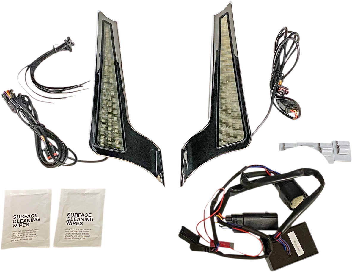 Custom Dynamics Dual Color LED Fascia Panels For Harley Touring 2014-2025