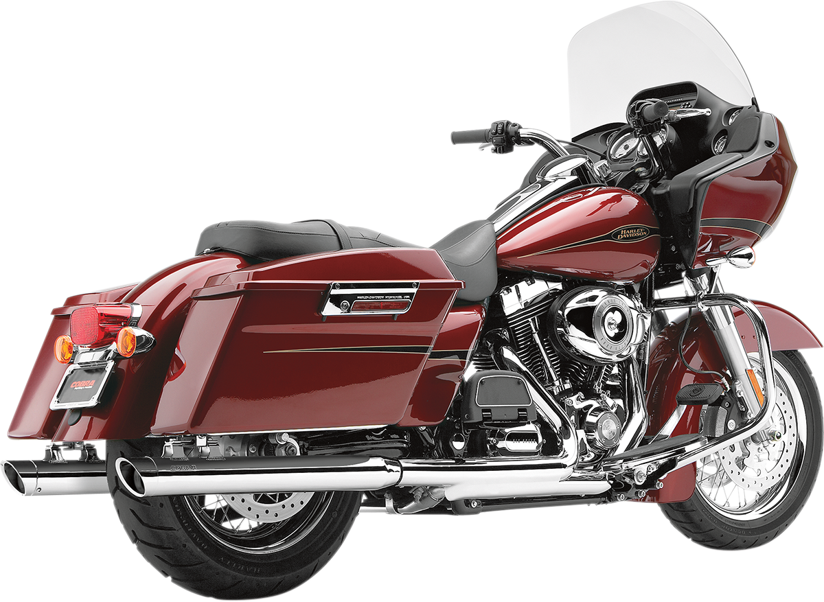 Cobra 3" Slip-On Mufflers For Harley Touring 1995-2016