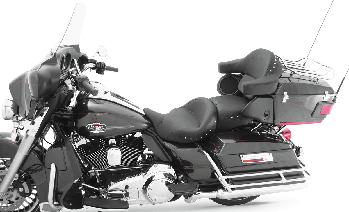 Mustang Super Touring Smooth Seat For Harley Touring 2008-2025