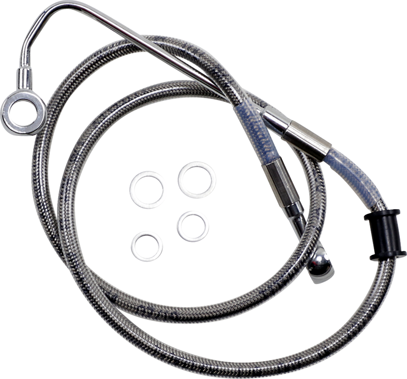 Drag Specialties Extended Length Stainless Steel Brake Line