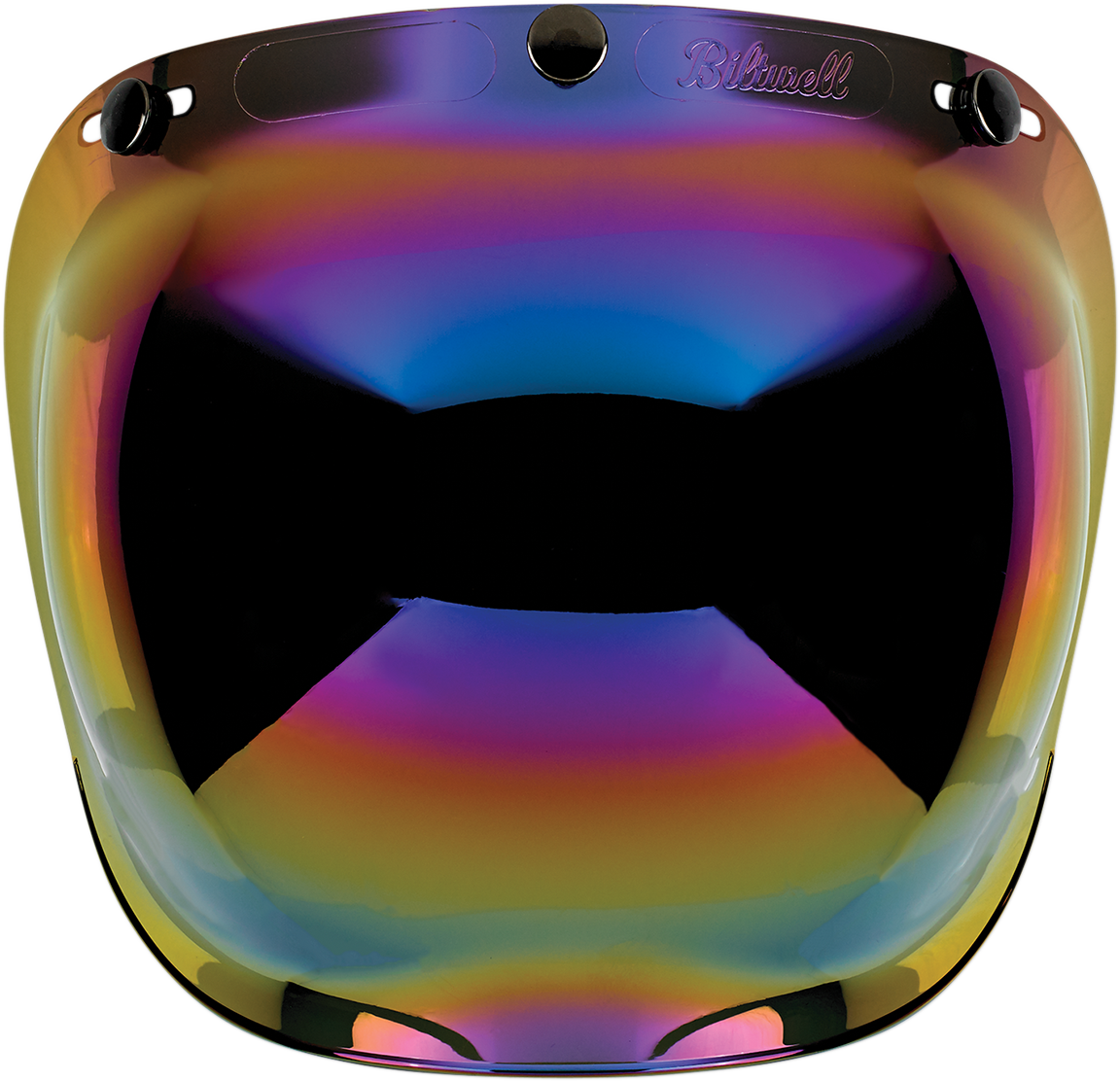 BILTWELL (2001-223) Anti-Fog Bubble Shield | Bubble Shield - Rainbow Mirror