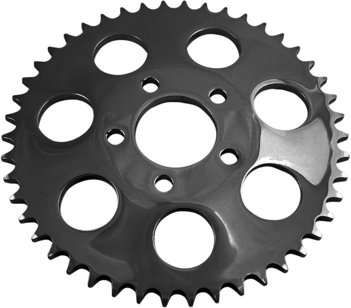 Drag specialties Rear Sprocket - Dished - Gloss Black - 46 Tooth - Big Twin Harley Davidson 46T