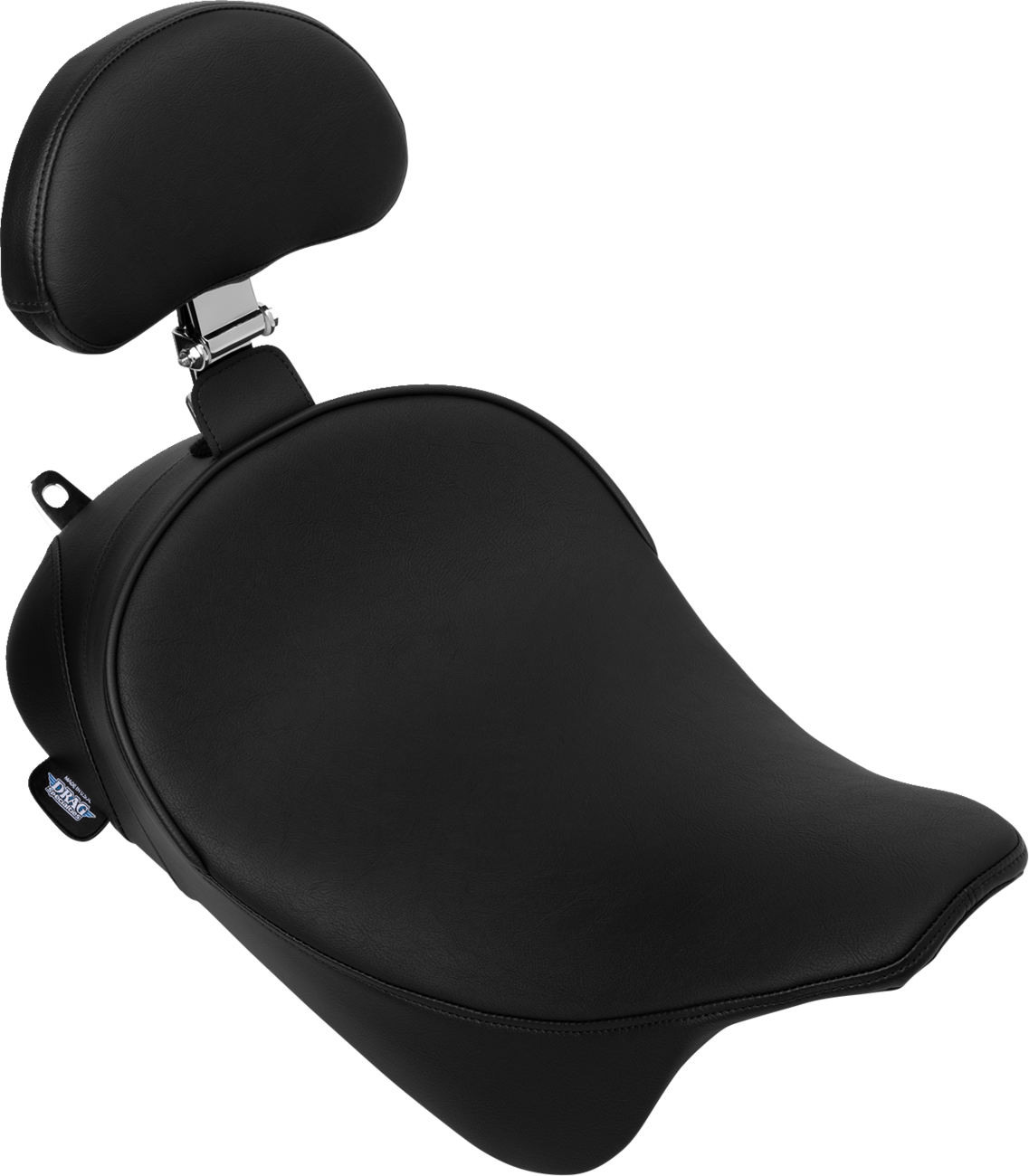 Drag specialties seats Solo Front Seat - Smooth - w/ Backrest Option - FL '08-'23 Harley Davidson